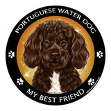 Portuguese Water Dog Chocolate My Best Friend Dog Breed Magnet