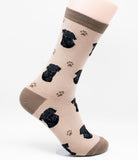 Pug Black Dog Breed Novelty Socks