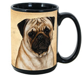 Faithful Friends Pug Fawn Dog Breed Coffee Mug