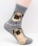 Pug Socks Dog Breed Foozy Novelty Socks
