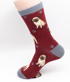 Pug Fawn Dog Breed Novelty Socks