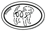 Puggle Euro Style K Line Dog Magnet