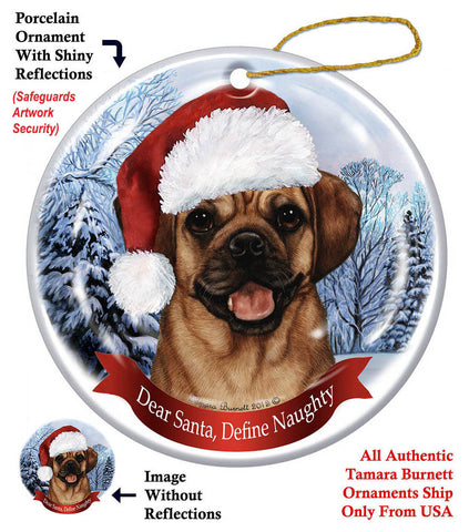 Puggle Assorted Howliday Dog Christmas Ornament