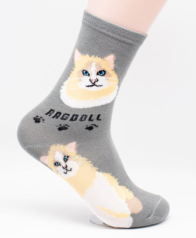Ragdoll Socks Cat Breed Foozy Novelty Socks