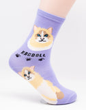 Ragdoll Socks Cat Breed Foozy Novelty Socks