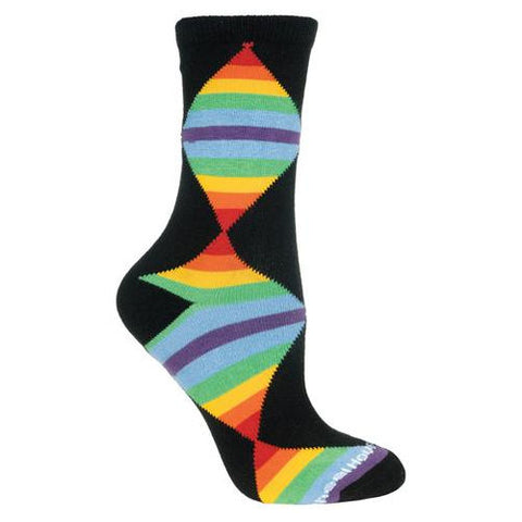 Rainbow LGBT Gay Pride Dog Breed Novelty Socks