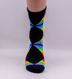 Rainbow LGBT Gay Pride Dog Breed Novelty Socks