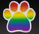 Rainbow Gay and Lesbian Pride Dog Paw Magnet