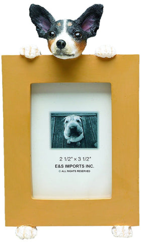 Rat Terrier Dog Picture Frame Holder