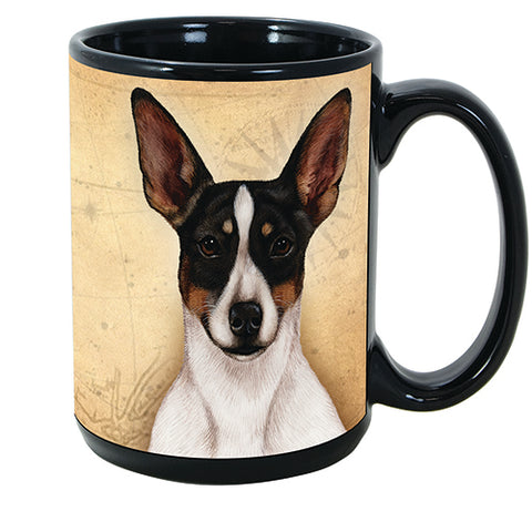 Faithful Friends Rat Terrier Tri Color Dog Breed Coffee Mug