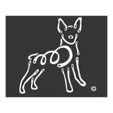 K Line Rat Terrier Dog Car Window Decal Tattoo