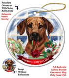 Rhodesian Ridgeback Howliday Dog Christmas Ornament