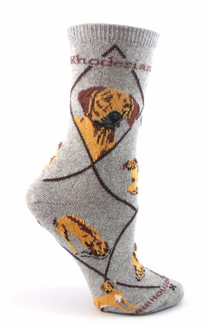 Rhodesian Ridgeback Dog Breed Novelty Socks