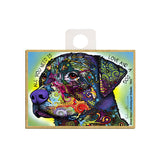 Rottweiler All You Need Is Love And A Dog Dean Russo Wood Dog Magnet