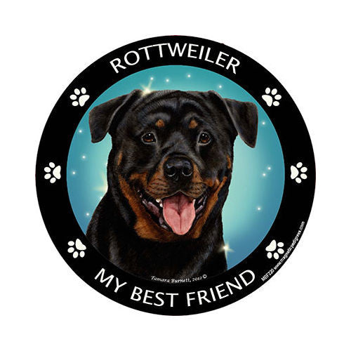 Rottweiler My Best Friend Dog Breed Magnet