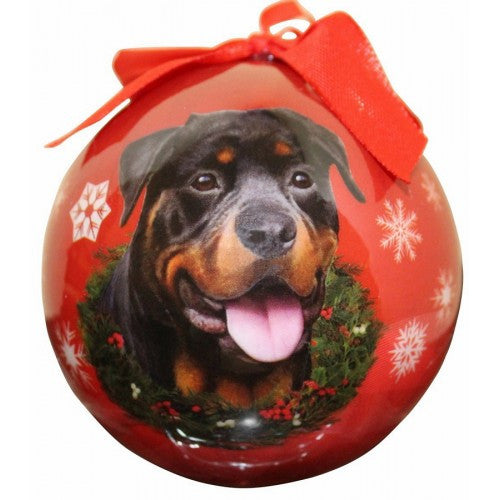 Rottweiler Shatterproof Dog Breed Christmas Ornament
