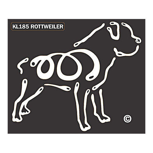 K Line Rottweiler Dog Car Window Decal Tattoo