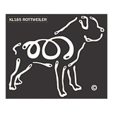 K Line Rottweiler Dog Car Window Decal Tattoo