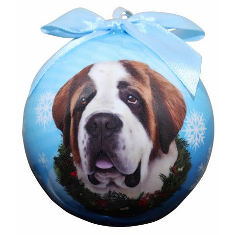 Saint Bernard Shatterproof Dog Breed Christmas Ornament