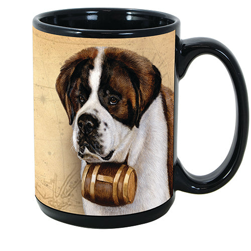 Faithful Friends Saint Bernard Dog Breed Coffee Mug