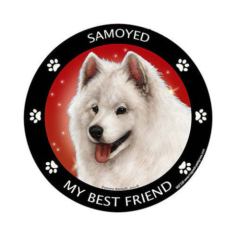 Samoyed My Best Friend Dog Breed Magnet