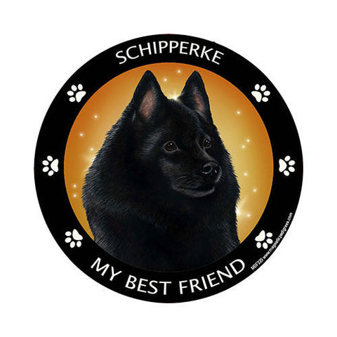 Schipperke My Best Friend Dog Breed Magnet