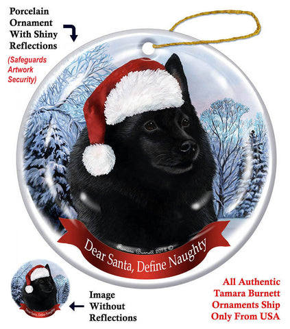 Schipperke Howliday Dog Christmas Ornament