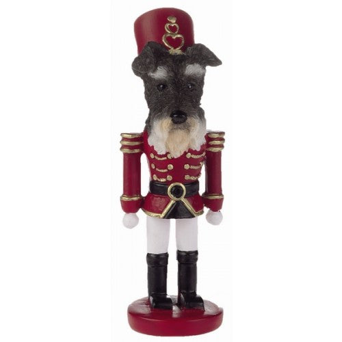Schnauzer Uncropped Dog Toy Soldier Nutcracker Christmas Ornament