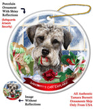 Schnoodle Howliday Dog Christmas Ornament