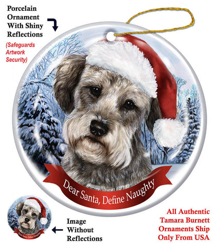 Schnoodle Howliday Dog Christmas Ornament