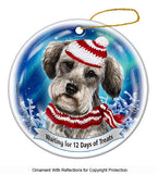 Schnoodle Howliday Dog Christmas Ornament