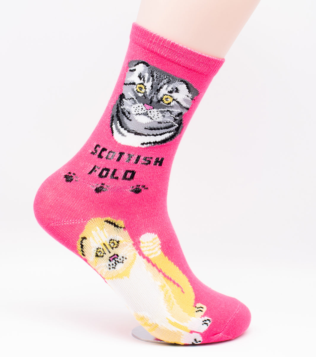 Scottish Fold Socks Cat Breed Foozy Novelty Socks