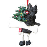 Dangling Leg Scottish Terrier Scottie Dog Christmas Ornament
