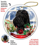 Shar Pei Black Howliday Dog Christmas Ornament