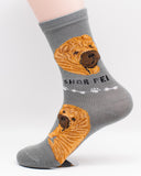 Shar Pei Socks Dog Breed Foozy Novelty Socks