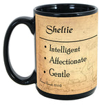 Faithful Friends Sheltie Tri Color Dog Breed Coffee Mug