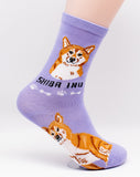 Shiba Inu Socks Dog Breed Foozy Novelty Socks