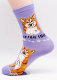 Shiba Inu Socks Dog Breed Foozy Novelty Socks