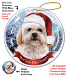 Shih Poo Howliday Dog Christmas Ornament