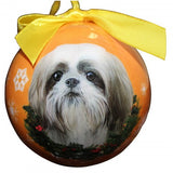 Shih Tzu Tan Puppy Shatterproof Dog Breed Christmas Ornament