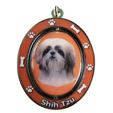Shih Tzu Tan Puppy Dog Spinning Keychain