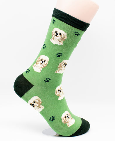 Shih Tzu Tan Puppy Dog Breed Novelty Socks
