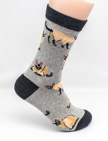 Siamese Cat Breed Novelty Socks