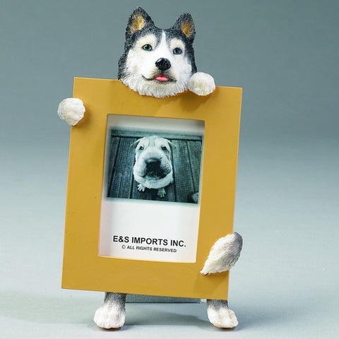 Siberian Husky Dog Picture Frame Holder