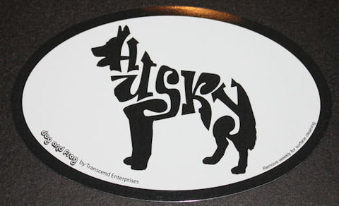 Siberian Husky Euro Dog Breed Car Sticker Decal