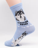 Siberian Husky Socks Dog Breed Foozy Novelty Socks