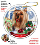 Silky Terrier Howliday Dog Christmas Ornament