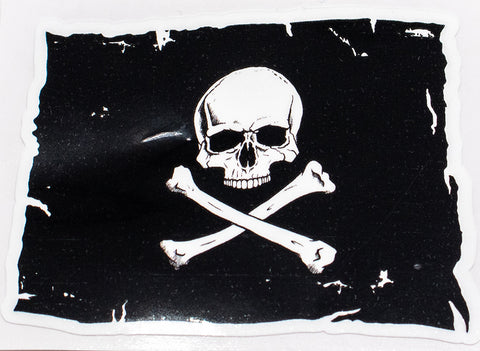 Skull And Crossbones Pirate Flag Vinyl Car Sticker