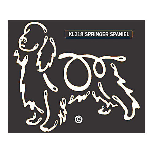 K Line Springer Spaniel Dog Car Window Decal Tattoo