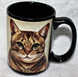 Faithful Friends Tabby Orange Cat Dog Breed Coffee Mug